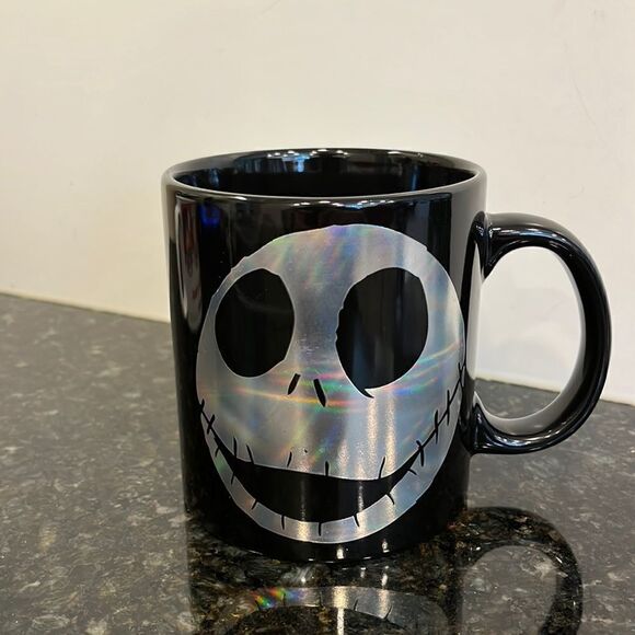 Disney Other - DISNEY / Nightmare Before Christmas Iridescent Jack Skellington Head Mug